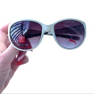 Puma Sunglasses Trestles 15013 White Frame with Brown Lenses Unisex